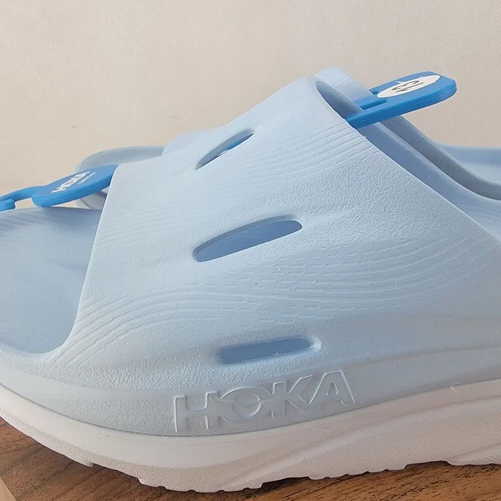 Hoka One One W15 M13 Baby Blue U Ora Recovery Slide 3 Sandals